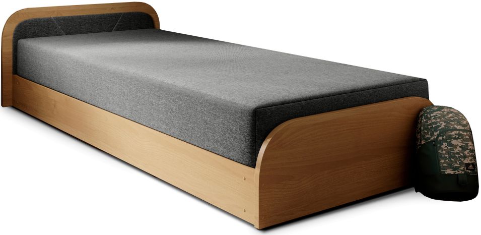 Lit 1 place avec coffre de rangement Parko – Confort et Praticité - Photo n°1