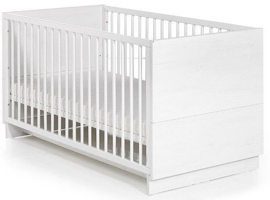 Lit à barreaux évolutif blanc Sol 70 - Photo n°1
