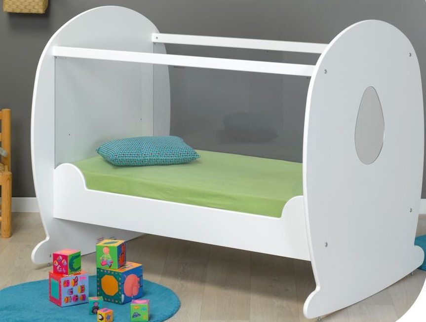 Lit à parois bébé blanc Lutin - Photo n°1