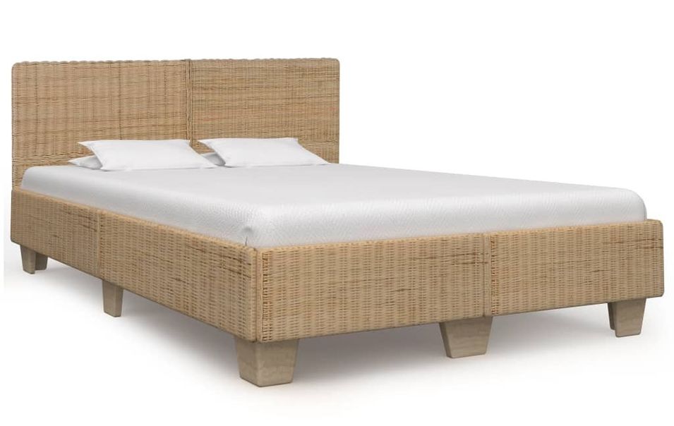 Lit adulte en rotin tissé à la main – Élégance naturelle et moderne - Photo n°1