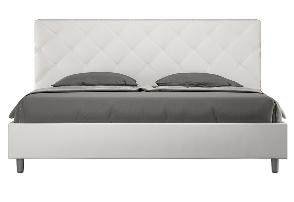 Lit adulte matelassé PARYSE – Design italien raffiné - Photo n°1