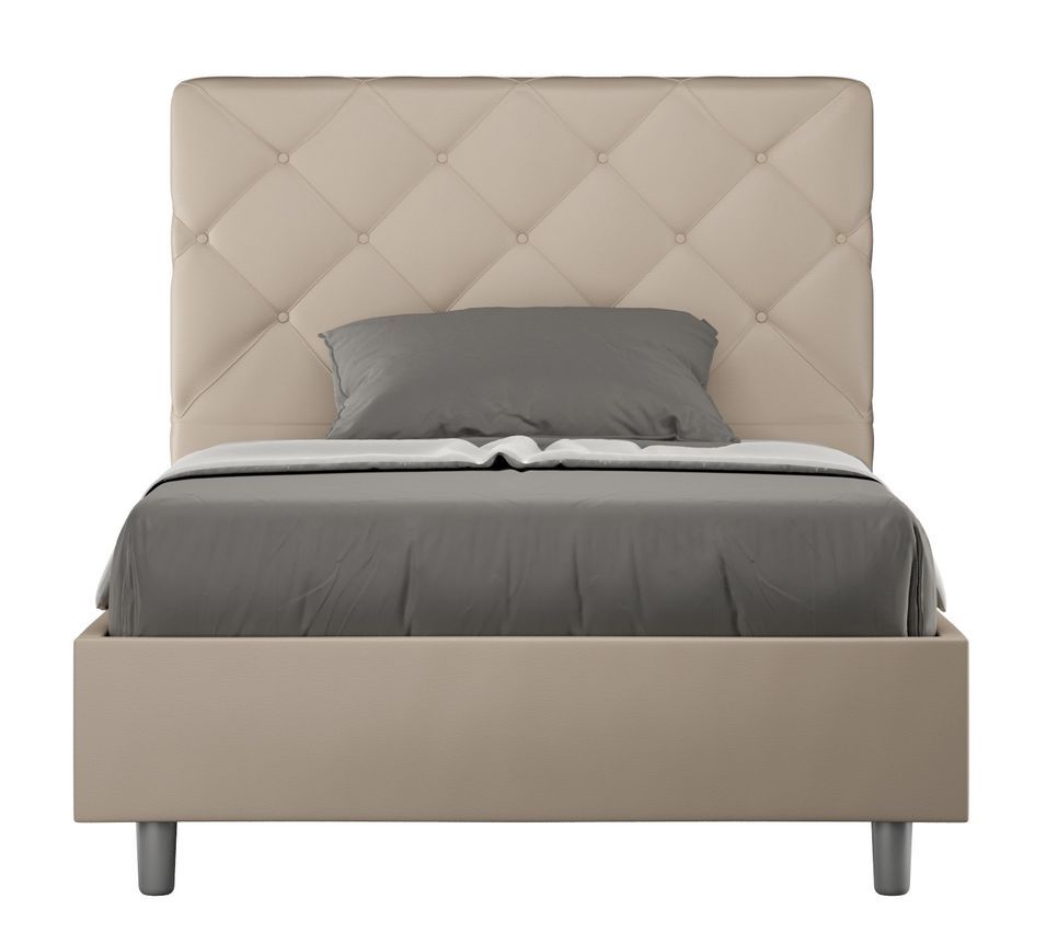 Lit adulte matelassé PARYSE – Design italien raffiné - Photo n°1