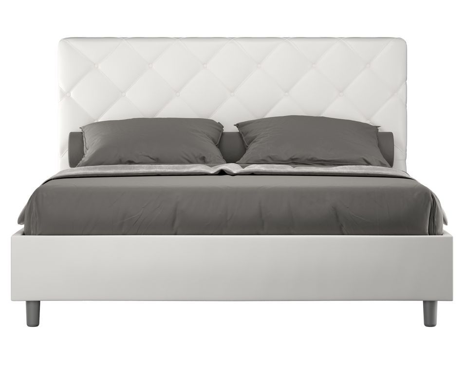 Lit adulte matelassé PARYSE – Design italien raffiné - Photo n°1