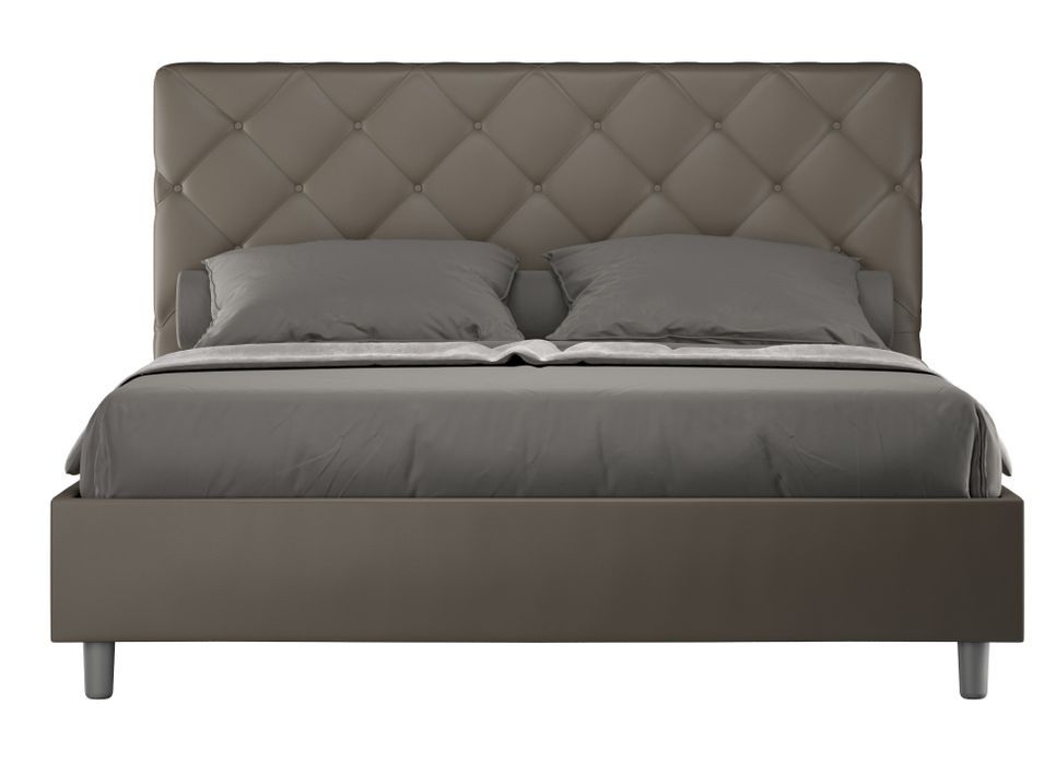 Lit adulte matelassé PARYSE – Design italien raffiné - Photo n°1