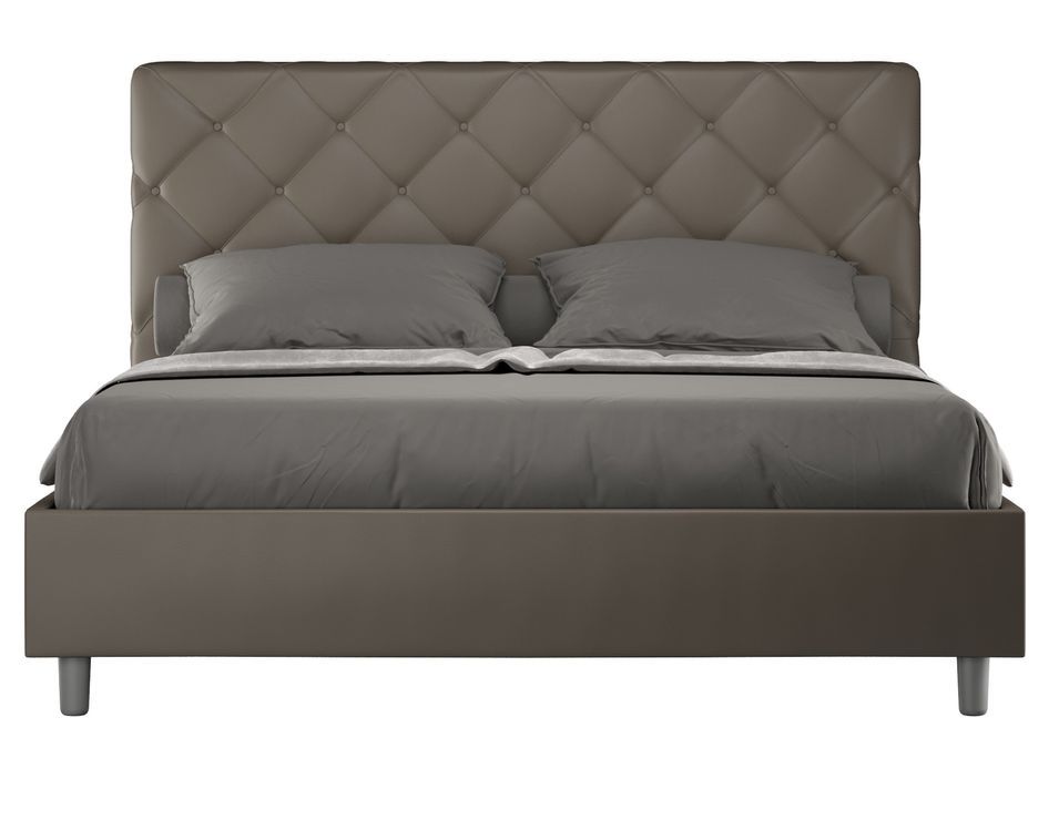 Lit adulte matelassé PARYSE – Design italien raffiné - Photo n°1