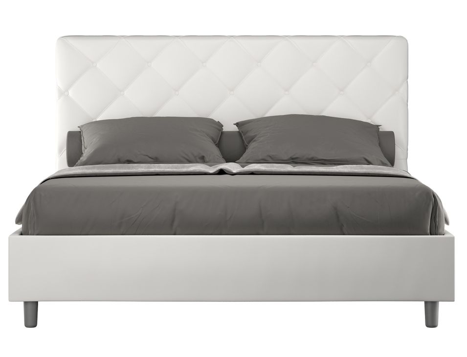 Lit adulte matelassé PARYSE – Design italien raffiné - Photo n°1