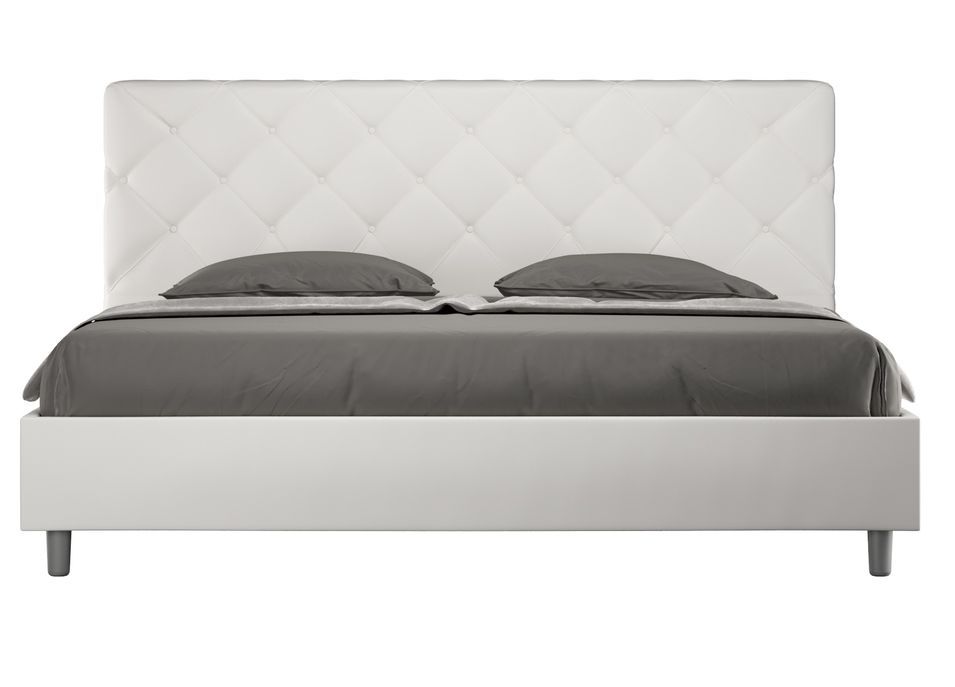 Lit adulte matelassé PARYSE – Design italien raffiné - Photo n°1