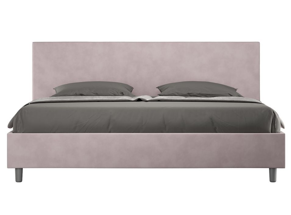 Lit adulte moderne microfibre Adelyne - Photo n°1