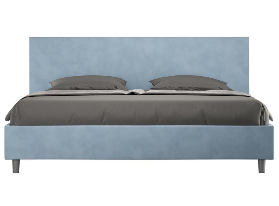 Lit adulte moderne microfibre Adelyne - Photo n°1