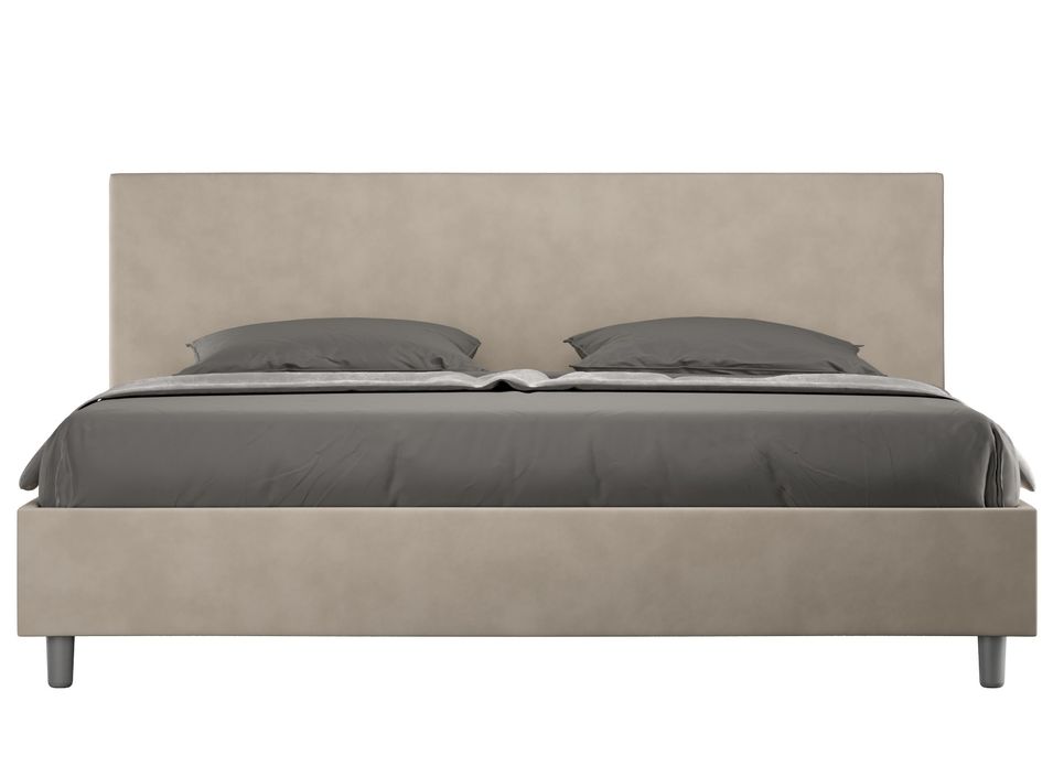 Lit adulte moderne microfibre Adelyne - Photo n°1