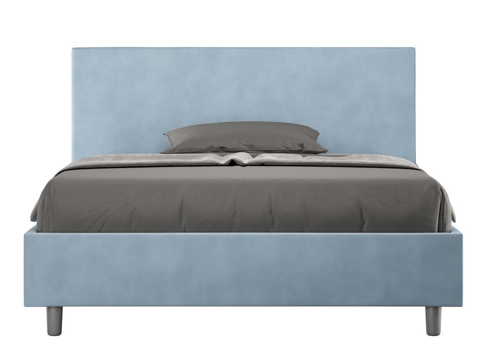 Lit adulte moderne microfibre Adelyne - Photo n°1