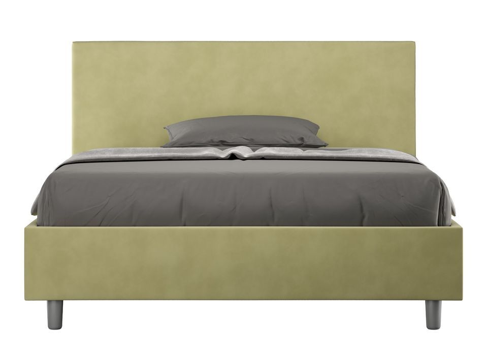 Lit adulte moderne microfibre Adelyne - Photo n°1