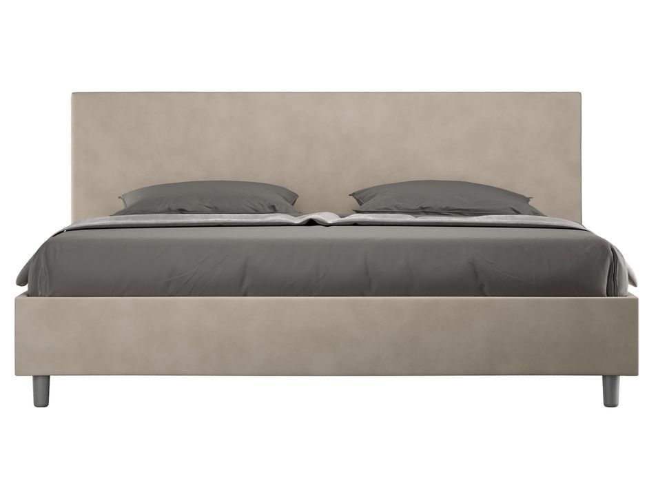 Lit adulte moderne microfibre Adelyne - Photo n°1