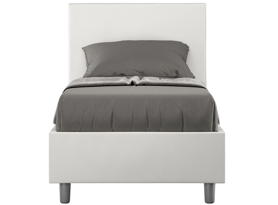 Lit adulte moderne simili cuir Adelyne - Photo n°1