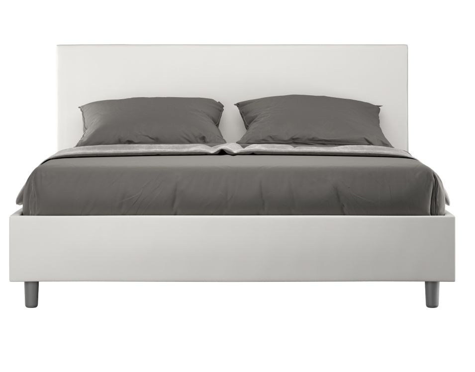 Lit adulte moderne simili cuir Adelyne - Photo n°1