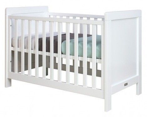 Lit bébé bois blanc Sven 60x120 cm - Photo n°1