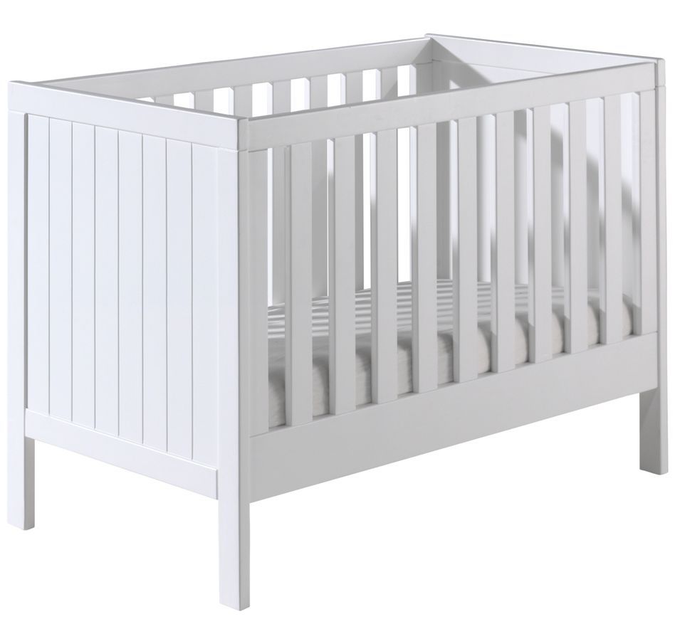 Lit bébé laqué blanc Marin - Photo n°1