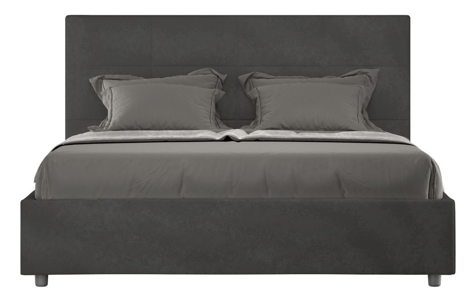 Lit capitonné microfibre Mira - Photo n°1