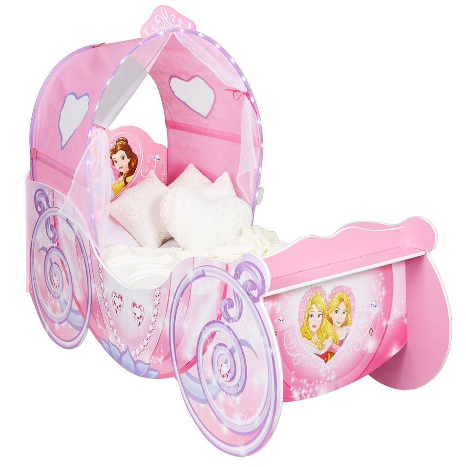 Lit carrosse lumineux Disney Princesses 70 x 140 cm - Photo n°1