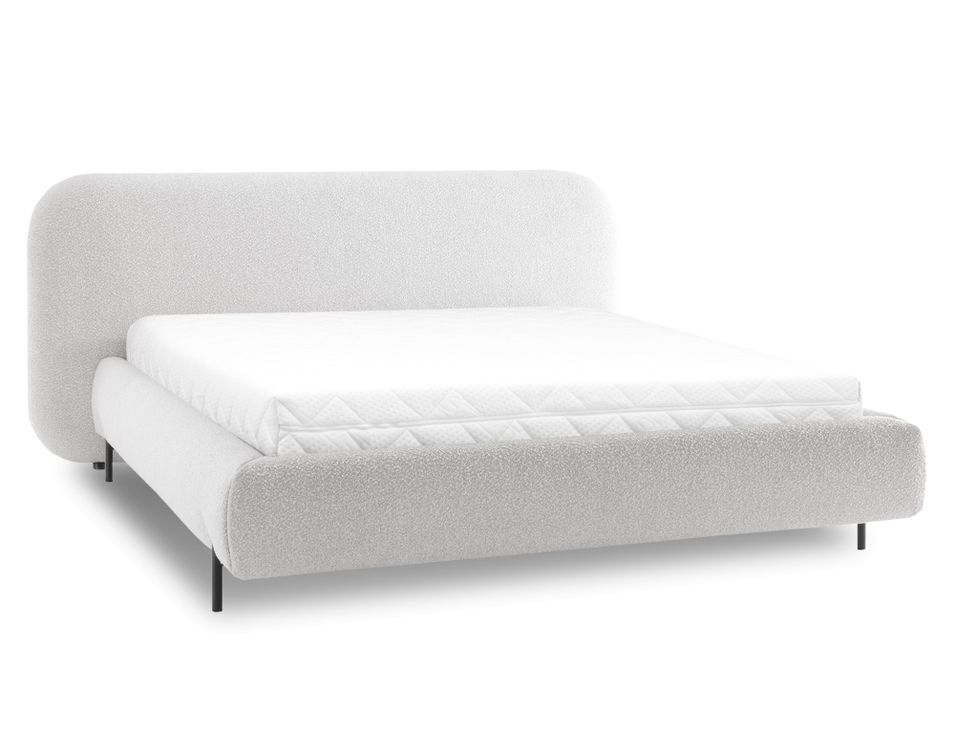 Lit coffre Booby prestige – Velours moderne et rangement optimisé - Photo n°1