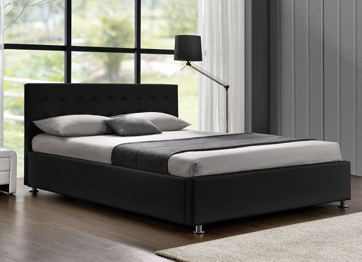 Lit coffre simili cuir Comett - Photo n°1