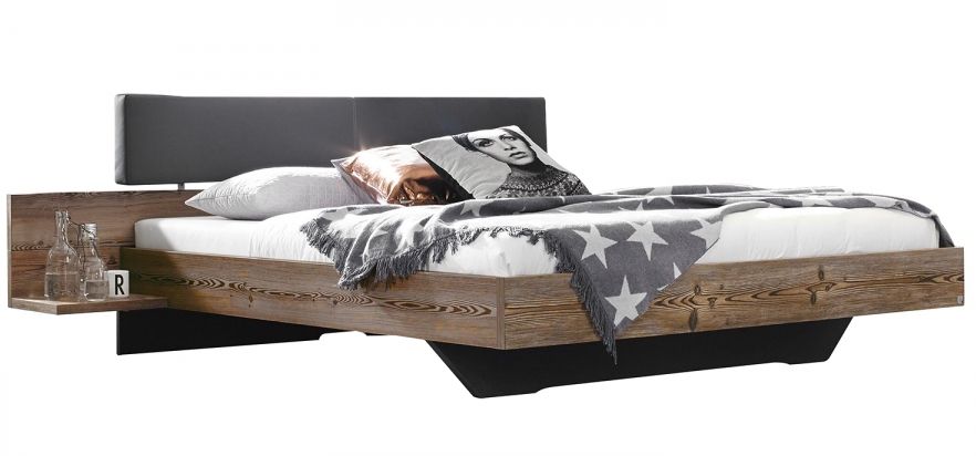 Lit design Gris et Mélèze Moreal - Photo n°1