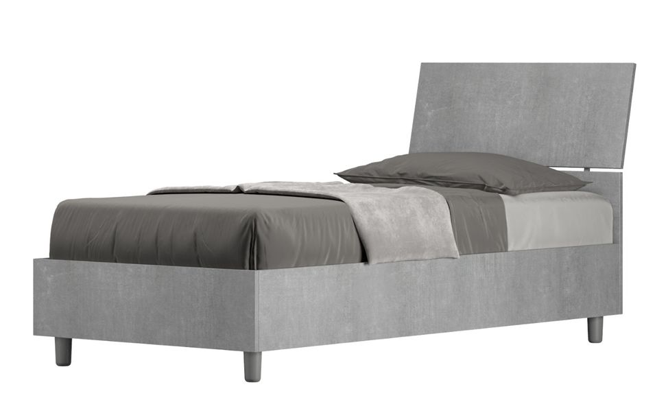 Lit en bois avec tête de lit inclinée Renoma - Photo n°1