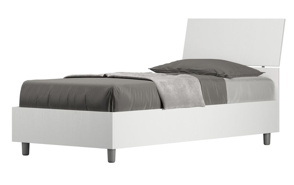 Lit en bois avec tête de lit inclinée Renoma - Photo n°1