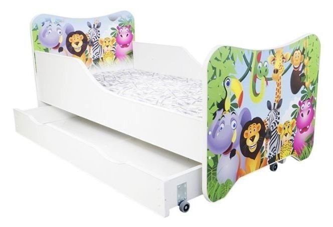 Lit enfant à tiroir et matelas madagascar 80x160 - Photo n°1