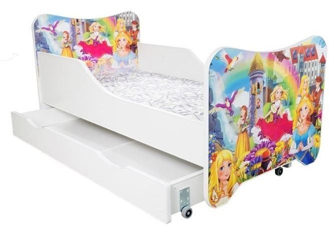 Lit enfant à tiroir princesse 80x160 - Photo n°1