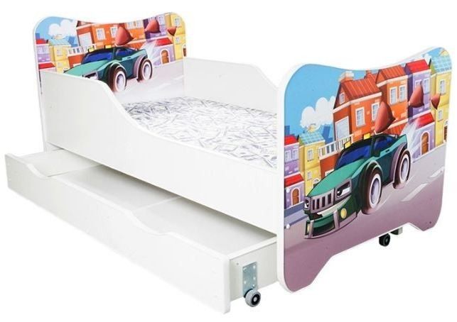 Lit enfant à tiroir super car 80x160 - Photo n°1