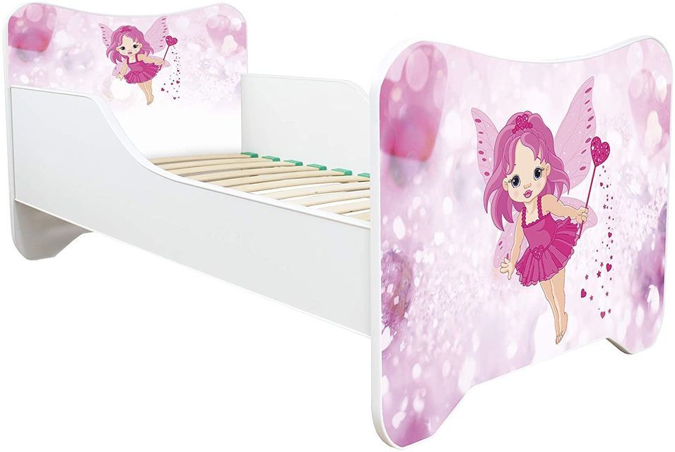 Lit enfant avec sommier et matelas Petite fée 70x140 cm - Photo n°1