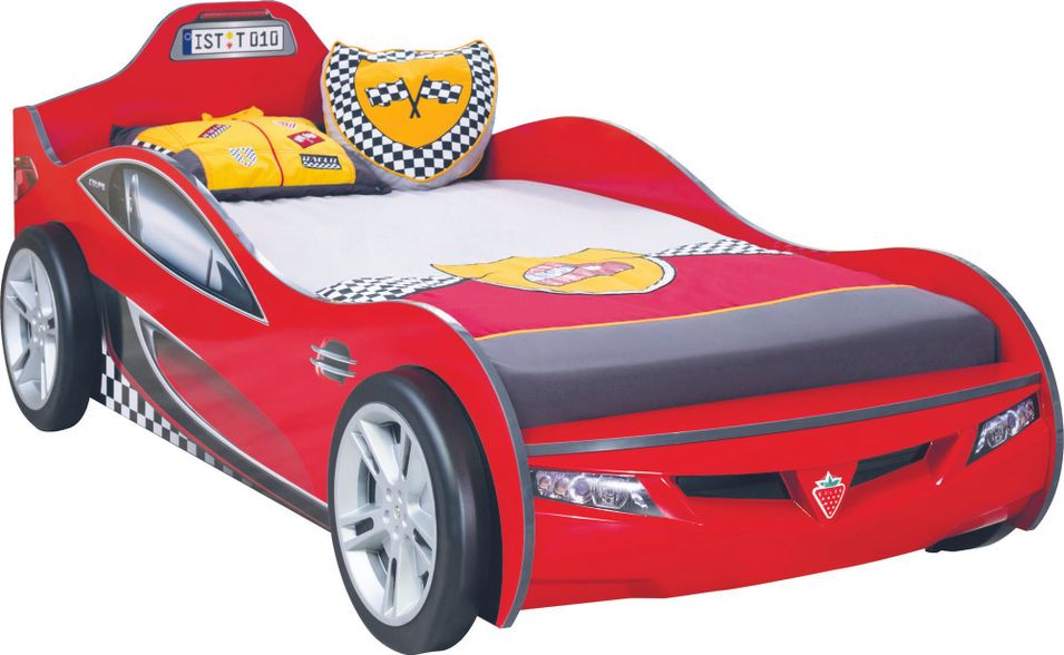 Lit enfant voiture de course rouge Racing Kup 90x190 cm - Photo n°1