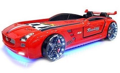 Lit enfant voiture Roadster rouge à Led - Photo n°1