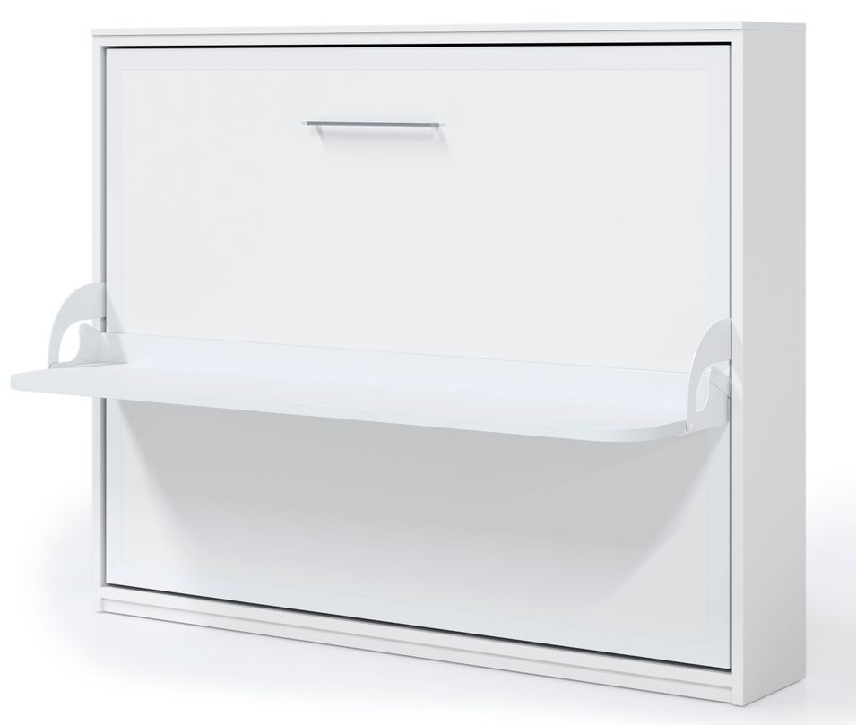 Lit escamotable horizontal 140x190 avec bureau Bona Haut de gamme - Photo n°1