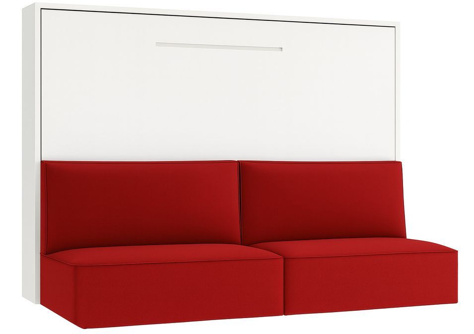 Lit escamotable horizontal avec banquette & coffres LOGIA - Photo n°1