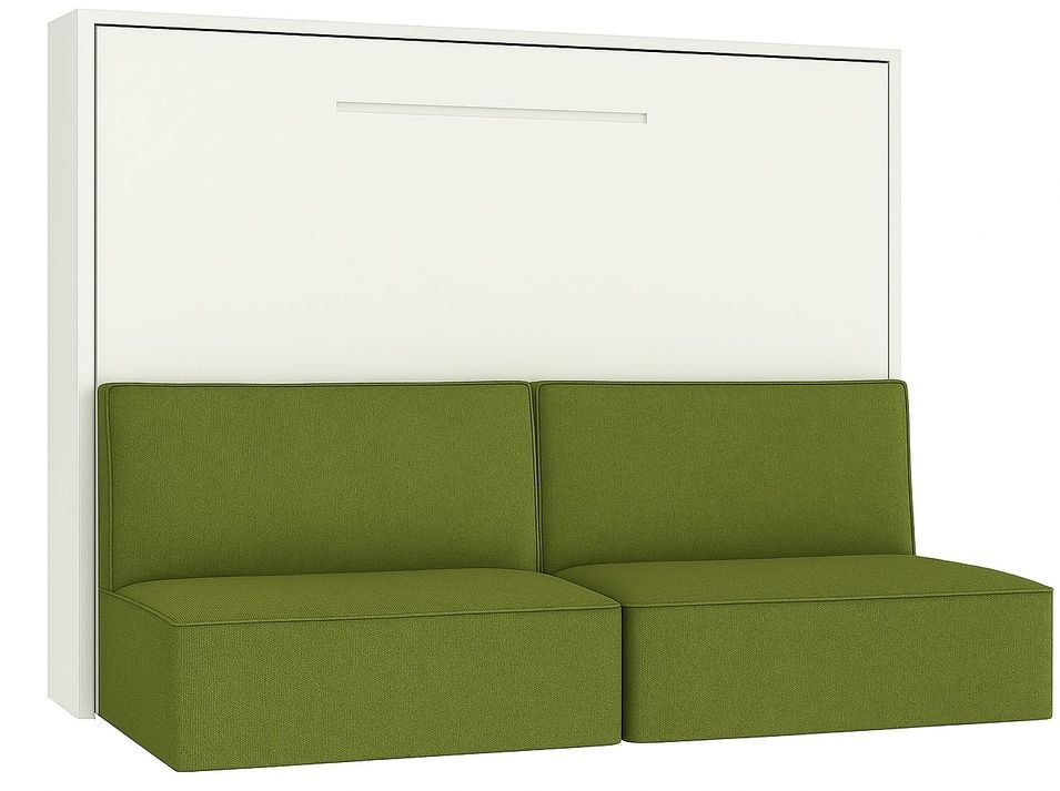 Lit escamotable horizontal avec banquette & coffres LOGIA - Photo n°1