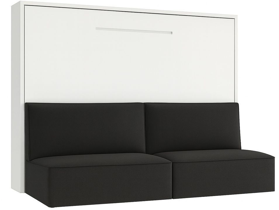 Lit escamotable horizontal avec banquette & coffres LOGIA - Photo n°1