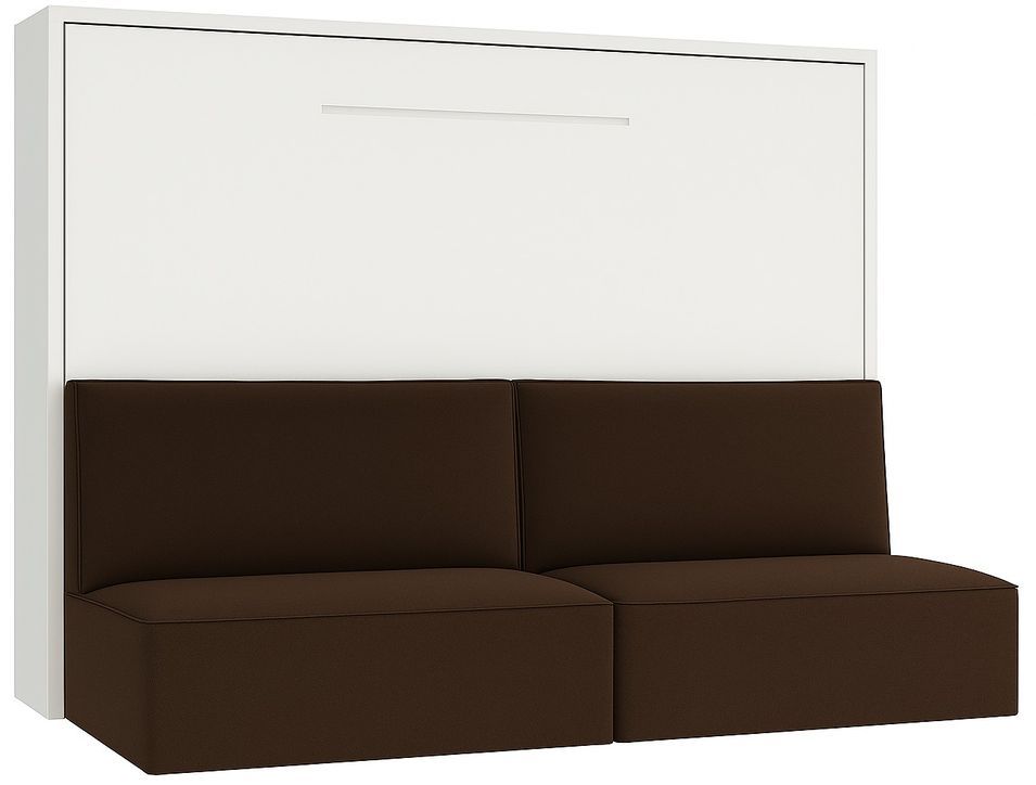 Lit escamotable horizontal avec banquette & coffres LOGIA - Photo n°1