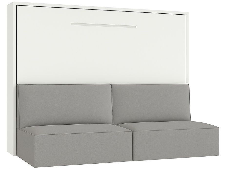Lit escamotable horizontal avec banquette & coffres LOGIA - Photo n°1