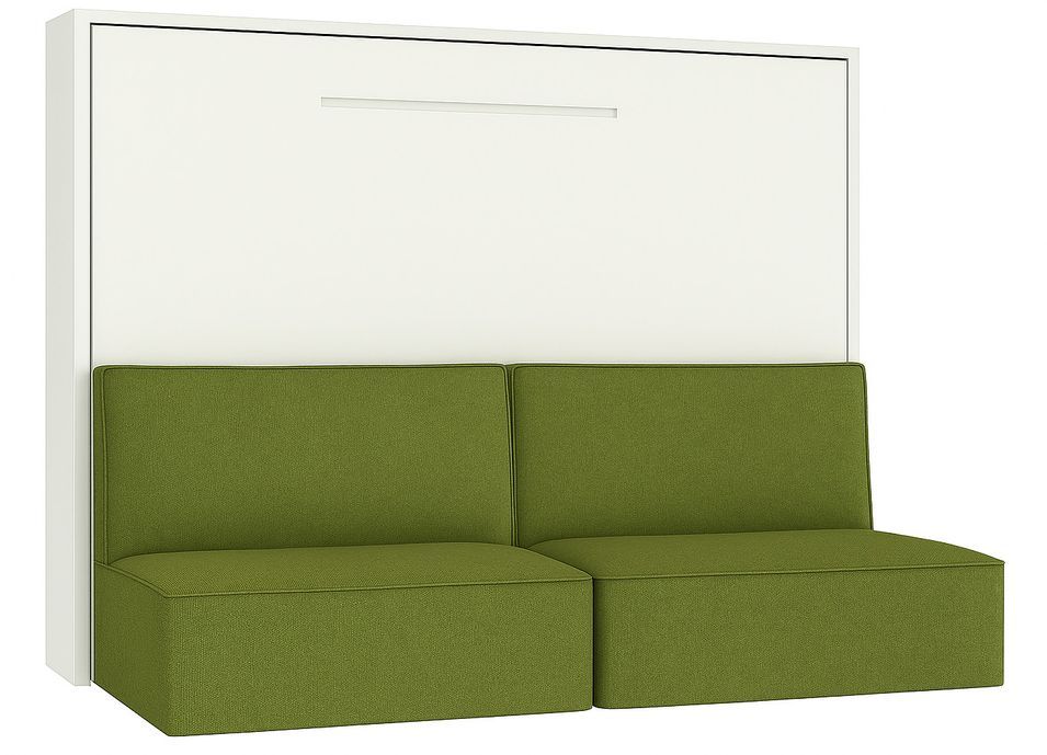 Lit escamotable horizontal avec banquette & coffres LOGIA - Photo n°1