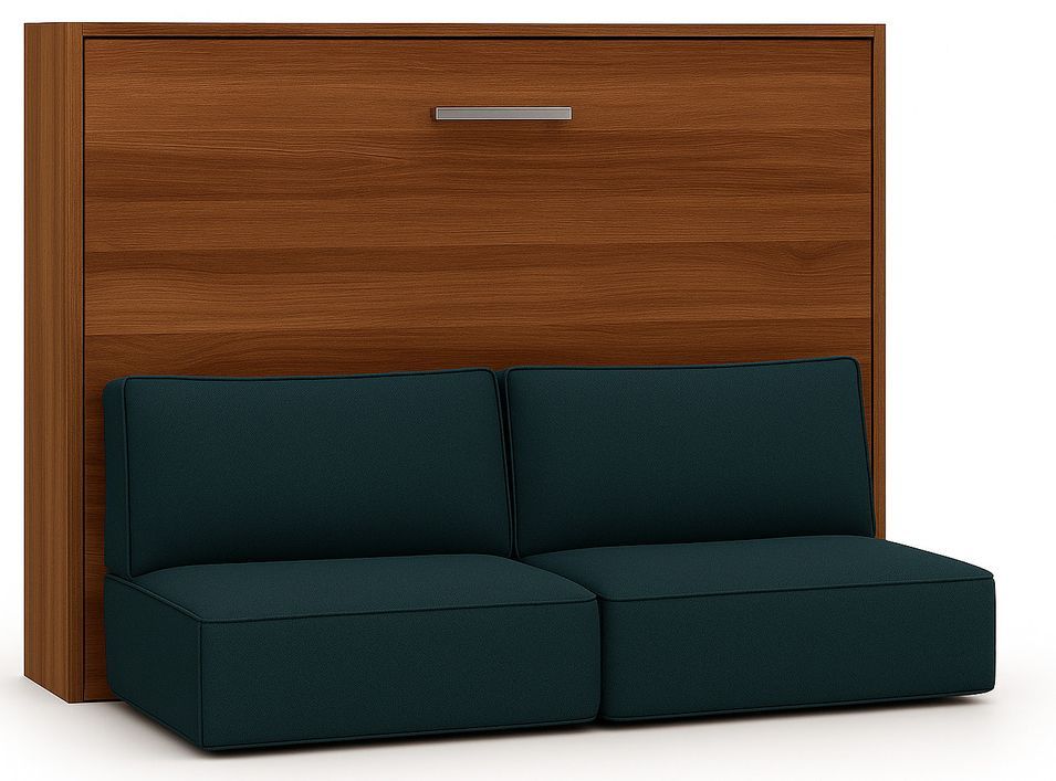 Lit escamotable horizontal avec banquette & coffres LOGIA - Photo n°1