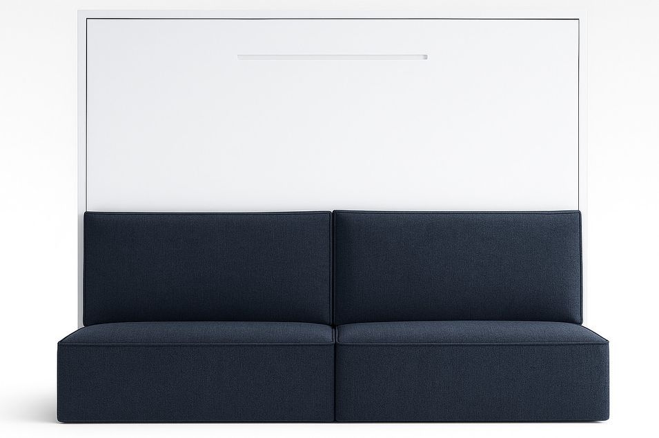 Lit escamotable horizontal avec banquette & coffres LOGIA - Photo n°1