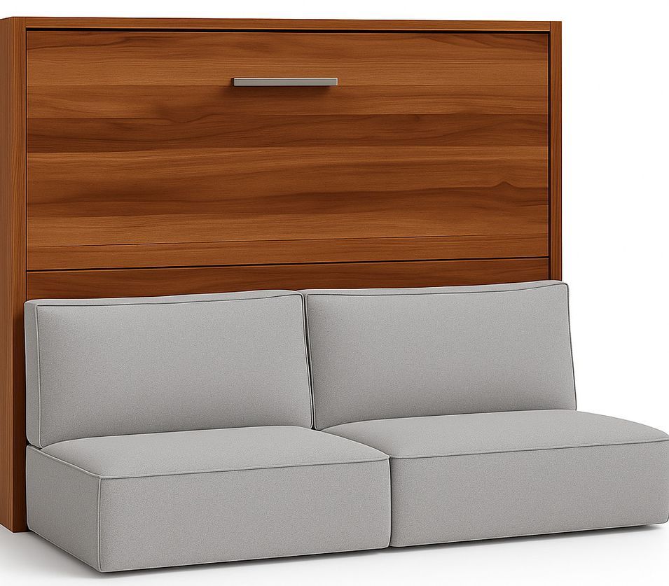 Lit escamotable horizontal avec banquette & coffres LOGIA - Photo n°1