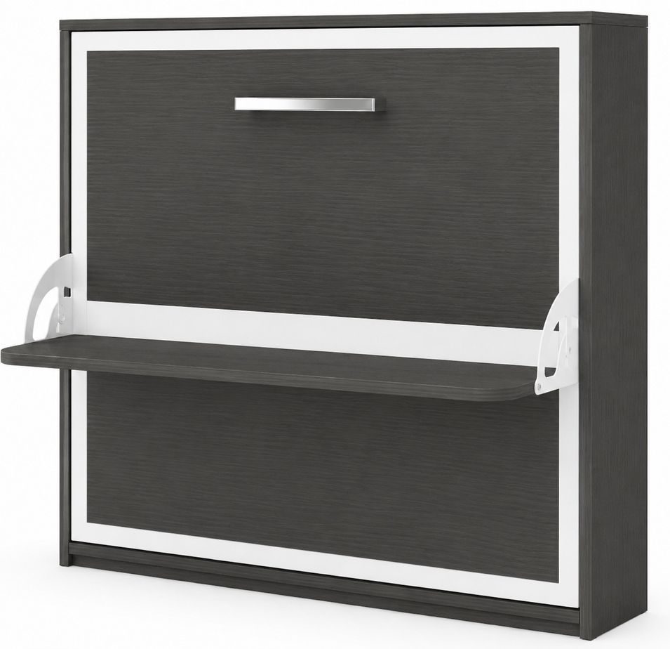 Lit escamotable horizontal avec bureau BONA - Ouverture automatique assistée - Version renforcée - Photo n°1
