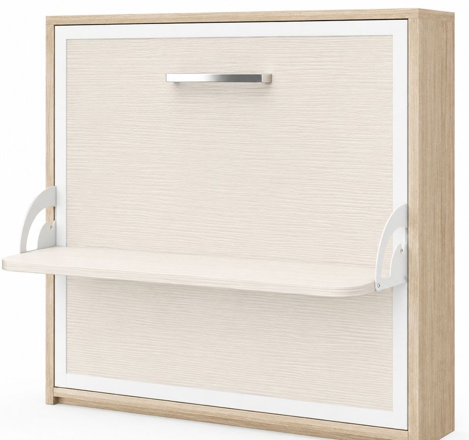 Lit escamotable horizontal avec bureau BONA - Ouverture automatique assistée - Version renforcée - Photo n°1