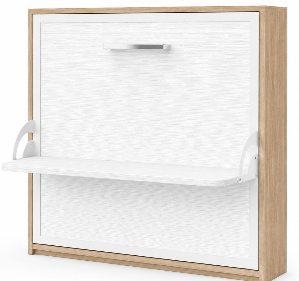 Lit escamotable horizontal avec bureau BONA - Ouverture automatique assistée - Version renforcée - Photo n°1