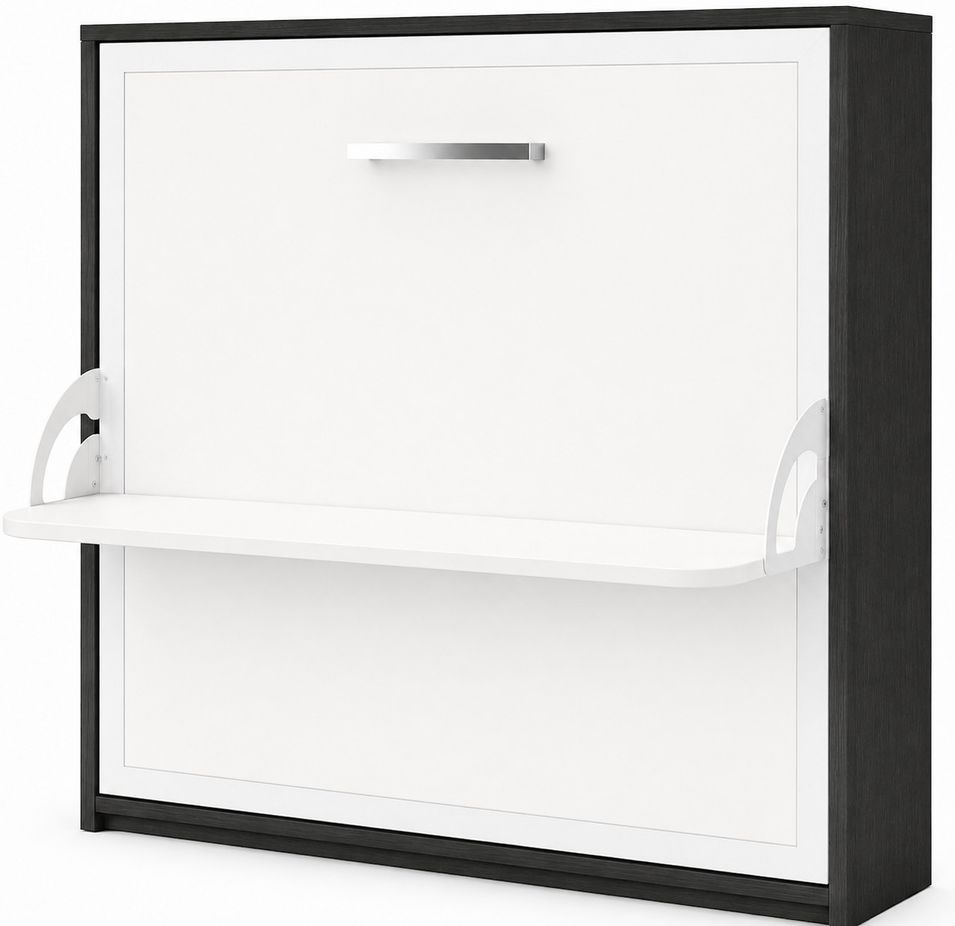 Lit escamotable horizontal avec bureau BONA - Ouverture automatique assistée - Version renforcée - Photo n°1