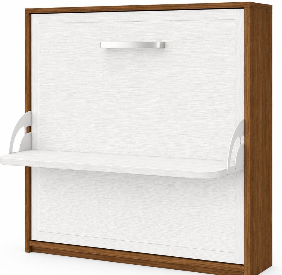 Lit escamotable horizontal avec bureau BONA - Ouverture automatique assistée - Version renforcée - Photo n°1