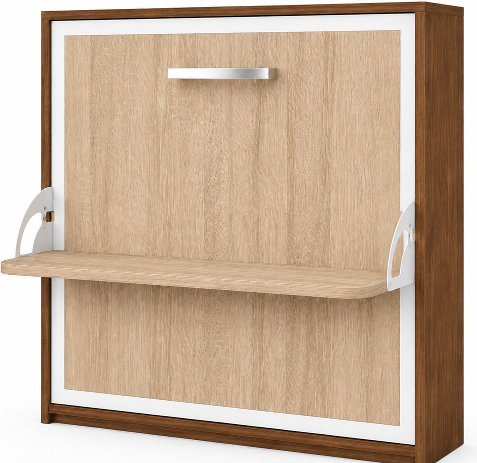 Lit escamotable horizontal avec bureau BONA - Ouverture automatique assistée - Version renforcée - Photo n°1
